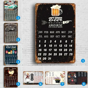 Hot Vintage Calendar Metal Tin Sign Pub Casino Home Bar Decoration Plate Billboard Painting Cold Beer Wine Wall Art Poster
Hot Vintage Calendar Metal Tin Sign Pub Casino Home Bar Decoration Plate Billboard Painting Cold Beer Wine Wall Art Poster