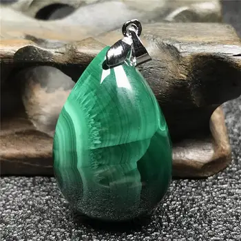 Natural Green Malachite Necklace Pendant For Woman Man Water Drop Crystal Silver 29x20x10mm Beads Stone Fashion Jewelry AAAAA 
Natural Green Malachite Necklace Pendant For Woman Man Water Drop Crystal Silver 29x20x10mm Beads Stone Fashion Jewelry AAAAA