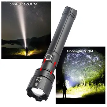 Aluminum Alloy SuperBright Powerful Durable Telescopic Torch Zoom Flashlight LED Flashlight Hand Light Climbing Hunting Lamp
Aluminum Alloy SuperBright Powerful Durable Telescopic Torch Zoom Flashlight LED Flashlight Hand Light Climbing Hunting Lamp