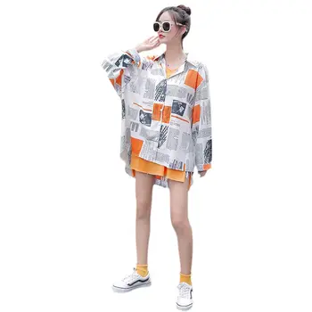 Lapel Shirt Female Blouses Women Vintage Cartoon Print Loose Single-breasted Long Sleeve Casual Womens Tops!
Lapel Shirt Female Blouses Women Vintage Cartoon Print Loose Single-breasted Long Sleeve Casual Womens Tops!