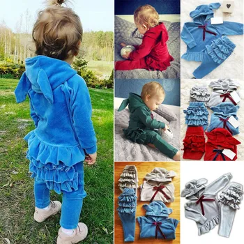 Baby Kids clothes Newborn clothes ropa niña одежда для новорожденных Hooded Frill Bow Tops Plush Solid Pant Warm Outfit Set #4
Baby Kids clothes Newborn clothes ropa niña одежда для новорожденных Hooded Frill Bow Tops Plush Solid Pant Warm Outfit Set #4