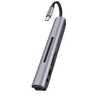 9 In 1 4K VGA 3 USB3.0 HDMI Audio TF Port Data Transmission HDMI Type C To VGA Adapter Hub Dock For SD Slot PD For MacBook
9 In 1 4K VGA 3 USB3.0 HDMI Audio TF Port Data Transmission HDMI Type C To VGA Adapter Hub Dock For SD Slot PD For MacBook