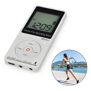 Portable Sport Radio Mini FM AM Radio Receiver Step-Counting Radio With Big LCD Display Earphone With Stereo Earphone Backlight
Portable Sport Radio Mini FM AM Radio Receiver Step-Counting Radio With Big LCD Display Earphone With Stereo Earphone Backlight