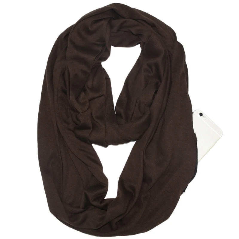 The Vault Infinity Scarf with Hidden Zip Pocket
