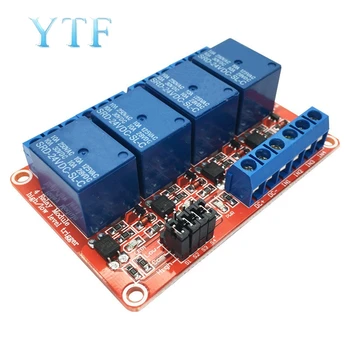 4-way 5V12V24V relay module with optocoupler isolation high and low level trigger relay expansion board
4-way 5V12V24V relay module with optocoupler isolation high and low level trigger relay expansion board