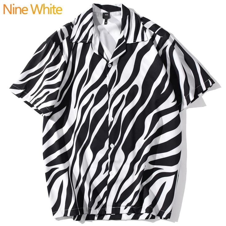 Hip-hop shirt street 2020 summer men's Harajuku beach shirt casual fashion zebra leopard striped shirt short sleeve
Hip-hop shirt street 2020 summer men's Harajuku beach shirt casual fashion zebra leopard striped shirt short sleeve