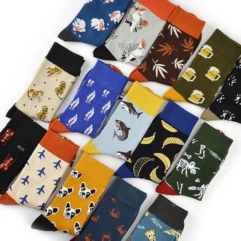 Male Cotton Socks Colored Art Socks Multi Pattern Long Designer StreetWear Hip Hop Happy Funny Skateboard Socks Men's Dress
Male Cotton Socks Colored Art Socks Multi Pattern Long Designer StreetWear Hip Hop Happy Funny Skateboard Socks Men's Dress