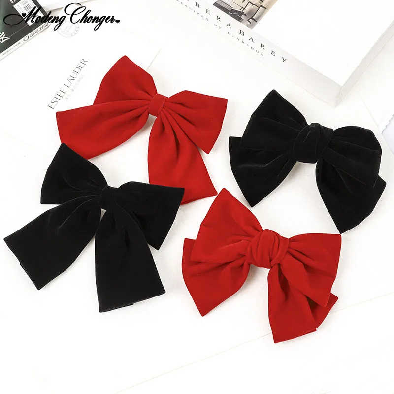 1PC Fashion Solid Color Big Large Barrette Bow Hairpins For Girls Woman Balck Hair Clip Sweet Velvet Hairgrips Hair Accessories
1PC Fashion Solid Color Big Large Barrette Bow Hairpins For Girls Woman Balck Hair Clip Sweet Velvet Hairgrips Hair Accessories