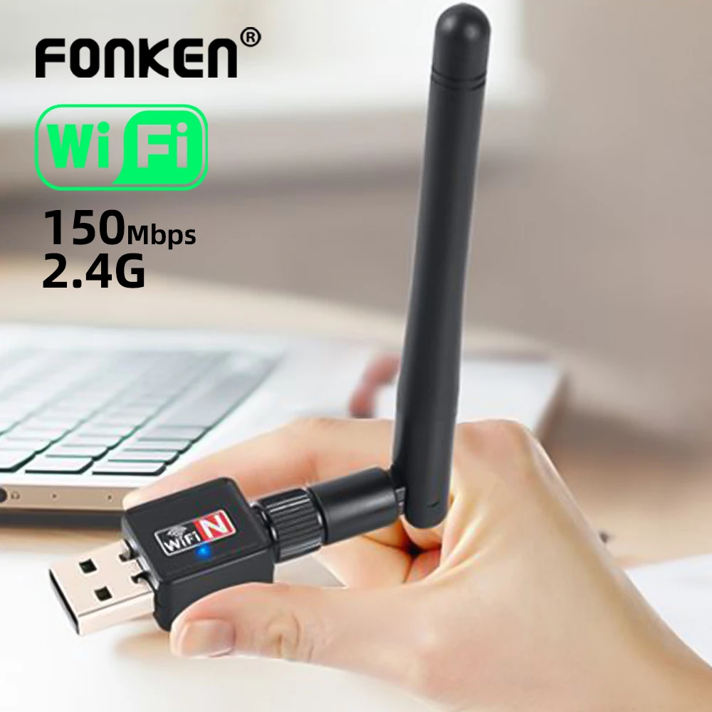 USB Wireless Network Card 150M WIFI External Hotspot LAN USB Adapter 2db Antenna Receiver Laptop PC Computer Mini Wi-fi Dongle
USB Wireless Network Card 150M WIFI External Hotspot LAN USB Adapter 2db Antenna Receiver Laptop PC Computer Mini Wi-fi Dongle