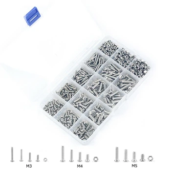 480Pcs/Set M2 M2.5 M3 Steel Cross Recessed Pan Head Screws Phillips Screws Assortment Kit
480Pcs/Set M2 M2.5 M3 Steel Cross Recessed Pan Head Screws Phillips Screws Assortment Kit