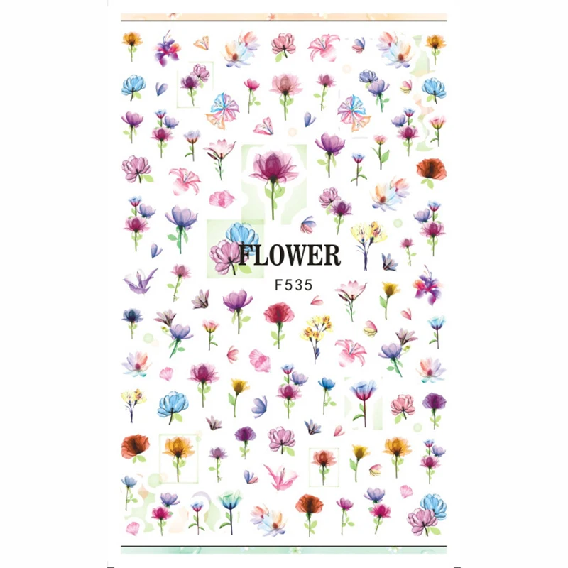Nail Sticker Transparent Flower Fresh Floral Self-adhesive Nail Flowers Nail Art Designs Christmas Manicure Nail Sticker
Nail Sticker Transparent Flower Fresh Floral Self-adhesive Nail Flowers Nail Art Designs Christmas Manicure Nail Sticker