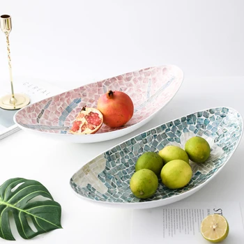 European Art Wooden Color Shell Fruit Snack Deep Plate Modern Simple Household Oval Jewelry Cosmetic Food Sundries Storage Bowl
European Art Wooden Color Shell Fruit Snack Deep Plate Modern Simple Household Oval Jewelry Cosmetic Food Sundries Storage Bowl