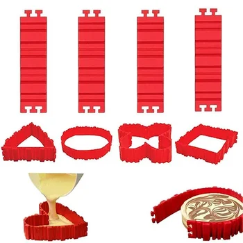 4Pcs Set Silicone Nonstick Cake Mold Magic Bake Snakes Create Cake Shape Tools Baking Bread Mold Silicone Home Practical
4Pcs Set Silicone Nonstick Cake Mold Magic Bake Snakes Create Cake Shape Tools Baking Bread Mold Silicone Home Practical