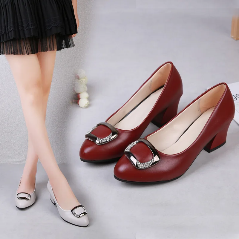 Leisure Round Toe Slip-on Basic Pumps for Women Med Ladies Pumps Solid Spring Autumm Female Single Shoes
Leisure Round Toe Slip-on Basic Pumps for Women Med Ladies Pumps Solid Spring Autumm Female Single Shoes