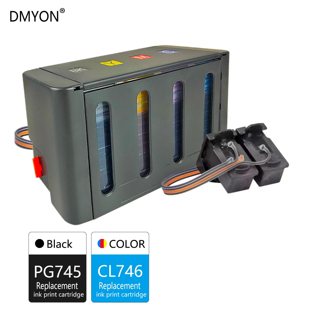 DMYON Compatible for Canon PG745 CL746 Continuous Ink Supply System Pixma MX497 TR4570 IP2870 2870S TS207 TS307 TS3170 Printer
DMYON Compatible for Canon PG745 CL746 Continuous Ink Supply System Pixma MX497 TR4570 IP2870 2870S TS207 TS307 TS3170 Printer