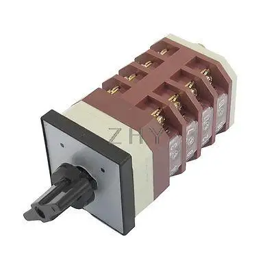 Locking 16 Terminal 2 Position Cam Combination Changeover Switch AC 380V 16A