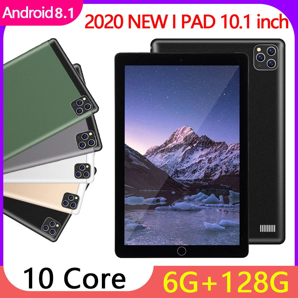 2020 New Tablet Ten Core 6 + 128GB WiFi Tablet PC Android 8.1 HD IPS Screen Dual SIM Card Call Tablet PC Dual Camera 4G Network
2020 New Tablet Ten Core 6 + 128GB WiFi Tablet PC Android 8.1 HD IPS Screen Dual SIM Card Call Tablet PC Dual Camera 4G Network