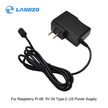 Raspberry Pi 4 Power Adapter 5V 3A Type-C Power Supply for RPI 4 Model B US Charger Available
Raspberry Pi 4 Power Adapter 5V 3A Type-C Power Supply for RPI 4 Model B US Charger Available