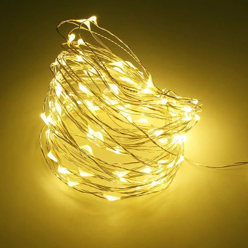 10m 100 LED Copper Wire String Light with Power Adapter RGB Colors Fairy Lights For Decor Christmas Tree Holiday Wedding Party
10m 100 LED Copper Wire String Light with Power Adapter RGB Colors Fairy Lights For Decor Christmas Tree Holiday Wedding Party