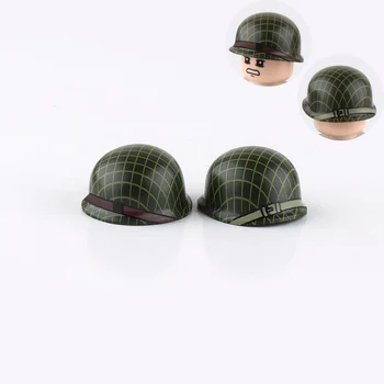 WW2 Military American soldier M1 Shade net Helmet accessory building blocks Army Soldiers Figures Helmet parts mini blocks toys
WW2 Military American soldier M1 Shade net Helmet accessory building blocks Army Soldiers Figures Helmet parts mini blocks toys