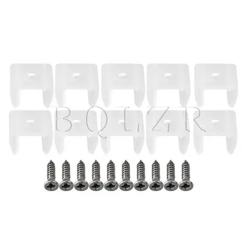 BQLZR 1.5x1.79cm Light U-Style Mounting Clips with Stainless Steel Screw 10pcs
BQLZR 1.5x1.79cm Light U-Style Mounting Clips with Stainless Steel Screw 10pcs