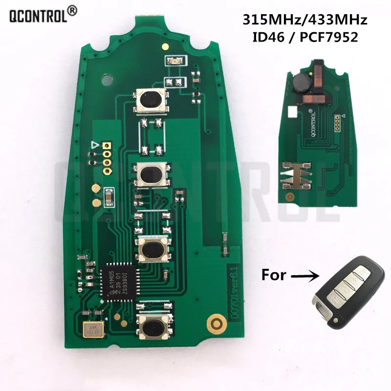 QCONTROL Car Remote Smart Key Circuit Board For HYUNDAI I30 I45 Ix35 Genesis Equus Veloster Tucson Sonata Elantra
QCONTROL Car Remote Smart Key Circuit Board For HYUNDAI I30 I45 Ix35 Genesis Equus Veloster Tucson Sonata Elantra