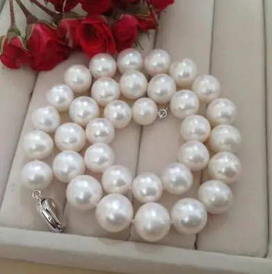fine jewelry 11-13mm large white circle genuine pearl necklace light natural pearls big Pearl Necklace 925 Silver clasp 18inch
fine jewelry 11-13mm large white circle genuine pearl necklace light natural pearls big Pearl Necklace 925 Silver clasp 18inch