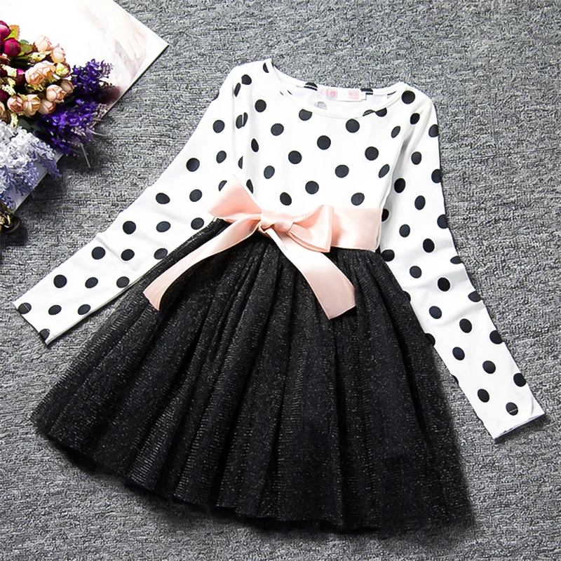 Newest Summer Autumn Children's Dress Long Sleeve O-neck Dot Pattern Girls Dress Birthday Party Dress for Kids The Best Gift 
Newest Summer Autumn Children's Dress Long Sleeve O-neck Dot Pattern Girls Dress Birthday Party Dress for Kids The Best Gift