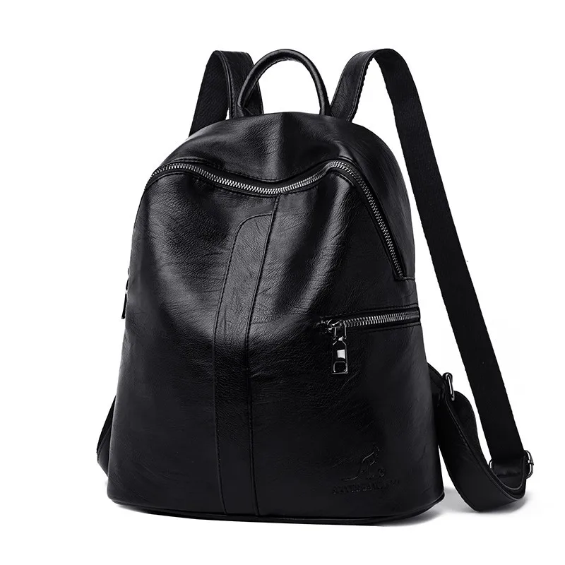 Simple Black Female Backpack Sac A Dos Femme Women Back Pack Vintage Packbag Leather Preppy Style Solid Lady Travel Rucksack Bag
Simple Black Female Backpack Sac A Dos Femme Women Back Pack Vintage Packbag Leather Preppy Style Solid Lady Travel Rucksack Bag
