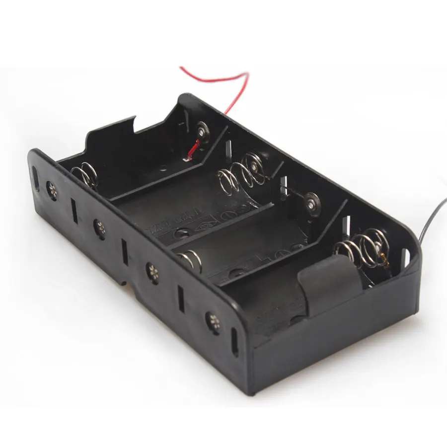 200pcs/lot MasterFire Black Plastic 4 x 1.5V D Wired Spring Loaded 1.5V D Size Battery Batteries Case Box Holder Cover
200pcs/lot MasterFire Black Plastic 4 x 1.5V D Wired Spring Loaded 1.5V D Size Battery Batteries Case Box Holder Cover