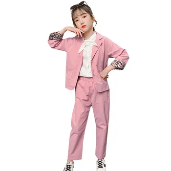 Girls Clothing Leopard Children's Clothes Outerwear + Blouse + Pants Costumes For Girls Patchwork Children's Clothes
Girls Clothing Leopard Children's Clothes Outerwear + Blouse + Pants Costumes For Girls Patchwork Children's Clothes