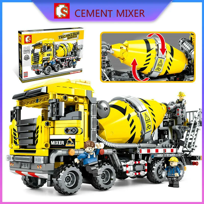 Sembo Building Block 703941 Mechnical Passcode Engineering Veliche Technic Car Cement Mixer Bricks Construction Toy
Sembo Building Block 703941 Mechnical Passcode Engineering Veliche Technic Car Cement Mixer Bricks Construction Toy