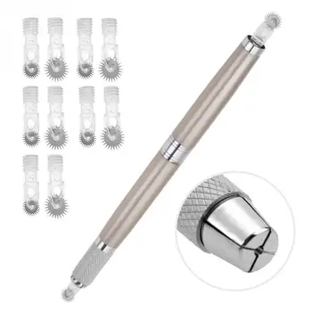 2020 Pen Tattoo Set Double-end Eyebrow Tattoo Pen + Roller Eyebrow Needles Tattoo Curved Blade Semi-permanent Makeup Tattoo Pen
2020 Pen Tattoo Set Double-end Eyebrow Tattoo Pen + Roller Eyebrow Needles Tattoo Curved Blade Semi-permanent Makeup Tattoo Pen