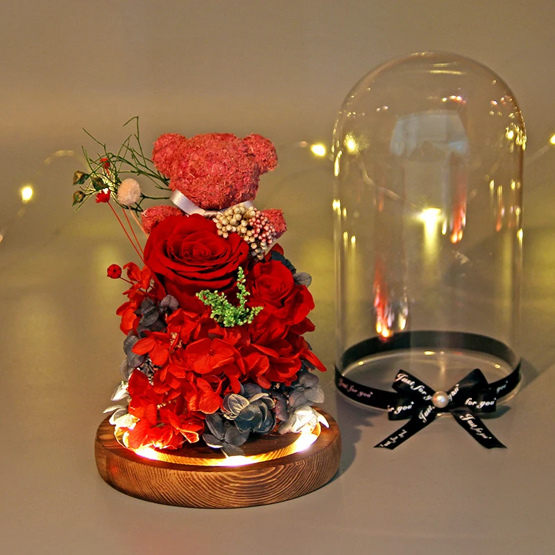 Eternal Flower Moss Bear Glass Cover Gift Box for Christmas Girlfriend Birthday Valentine's Day Creative Gift
Eternal Flower Moss Bear Glass Cover Gift Box for Christmas Girlfriend Birthday Valentine's Day Creative Gift