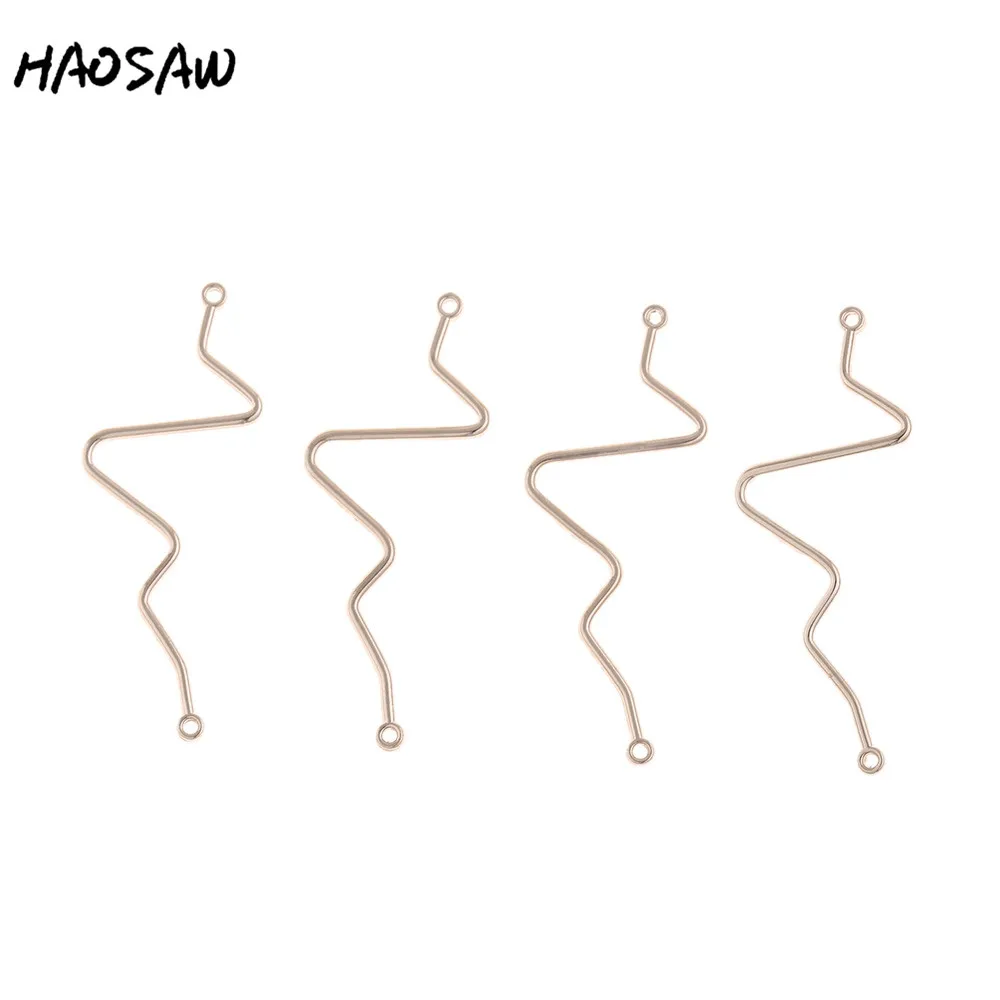 HAOSAW 18*50MM 6Pcs/Lot Wave Stick Charm/Geometric Charm Jewelry/HandMade Earring Findings/Rhodium Charm/Earring DIY Charms
HAOSAW 18*50MM 6Pcs/Lot Wave Stick Charm/Geometric Charm Jewelry/HandMade Earring Findings/Rhodium Charm/Earring DIY Charms