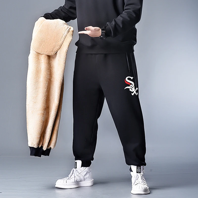 XL-7XL 2020 Winter Warm Fleece Jogging Pants Men Casual Slim Fit Trousers Thicken Lamb Velvet Sweatpants Male Streetwear
XL-7XL 2020 Winter Warm Fleece Jogging Pants Men Casual Slim Fit Trousers Thicken Lamb Velvet Sweatpants Male Streetwear