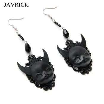 Gothic Punk Black Lolita Earrings Devil Death Earrings Witch Babys Dolls Drop Earrings Halloween Costume Fashion Jewelry
Gothic Punk Black Lolita Earrings Devil Death Earrings Witch Babys Dolls Drop Earrings Halloween Costume Fashion Jewelry