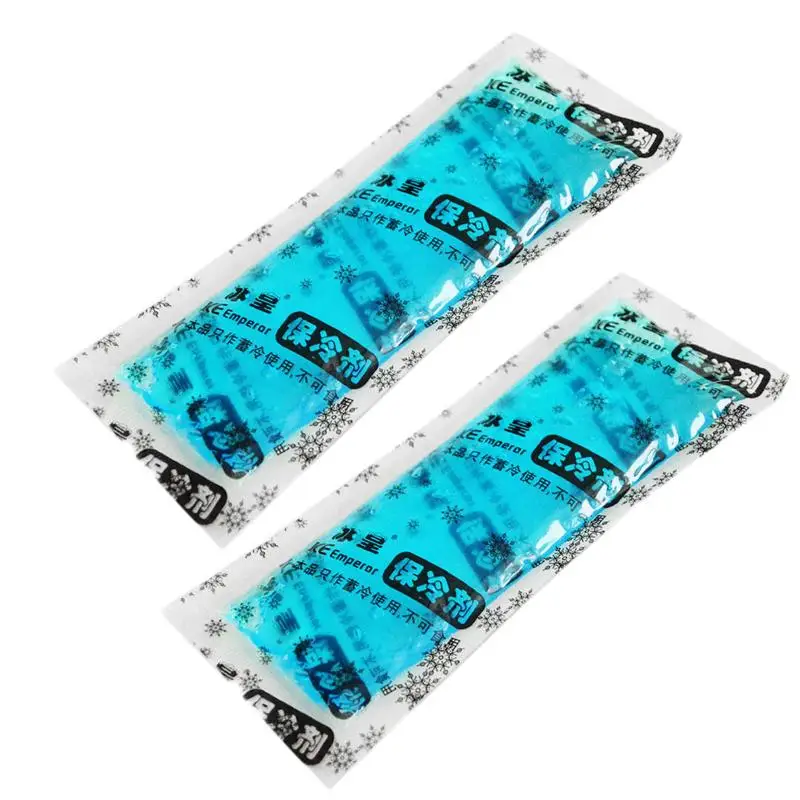 

2PCS Practical Gel Reusable Portable Summer Cooling Bag Ice Packs Ice Storage Cooler for Travel Outdoor Medical Use Keep Fresh