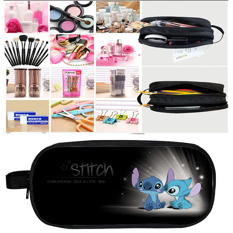 Cosmetic Bag Case Mochila Stitch Pencil Case Makeup Box Anime 3D Print Double Zipper Kpop for Kids Gift School Supplies Pouch
Cosmetic Bag Case Mochila Stitch Pencil Case Makeup Box Anime 3D Print Double Zipper Kpop for Kids Gift School Supplies Pouch