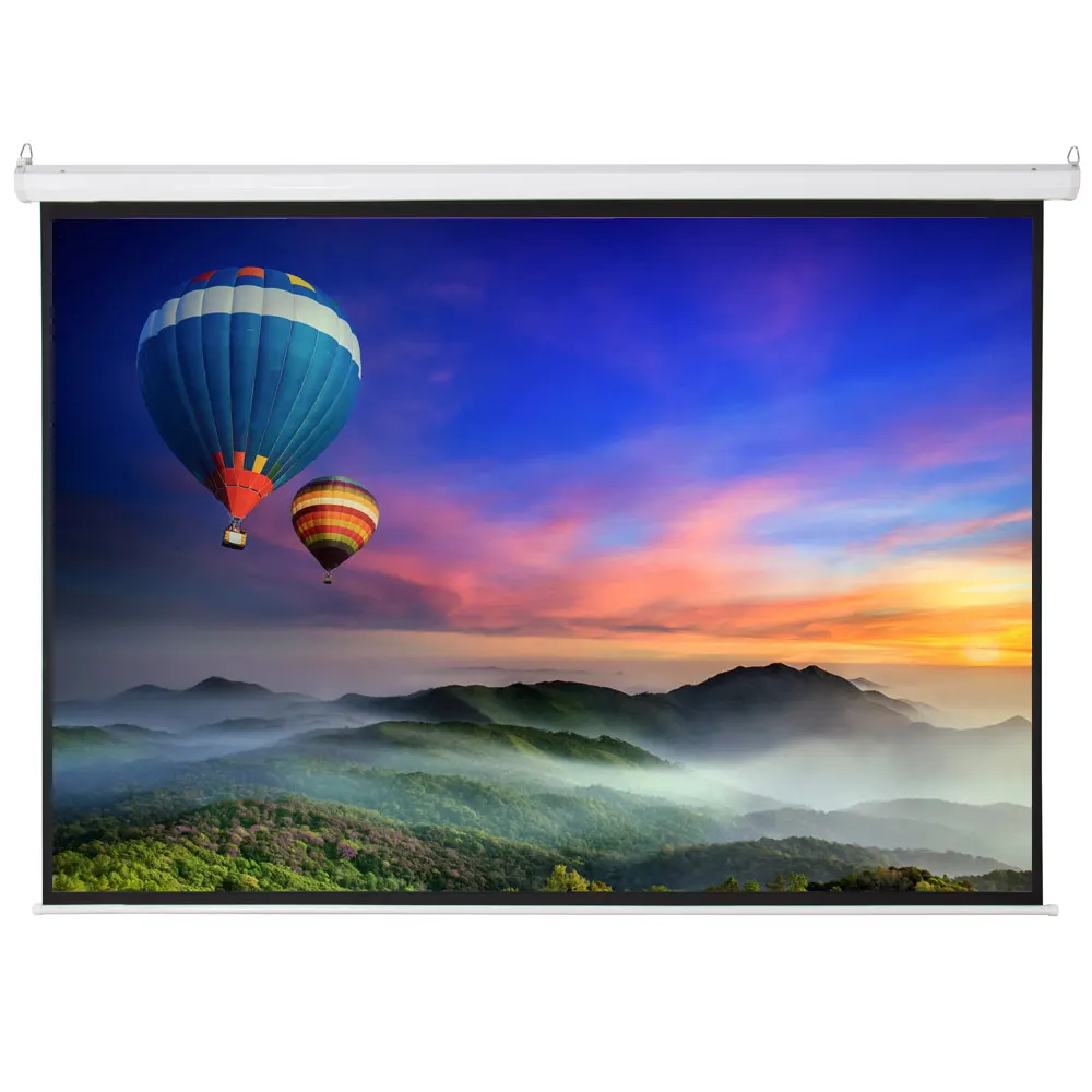 Projector Screen 100" 4:3 80" x 60" Viewing Area Motorized Wall Mounted Screen With Remote Control Matte Anti-light Screen
Projector Screen 100" 4:3 80" x 60" Viewing Area Motorized Wall Mounted Screen With Remote Control Matte Anti-light Screen
