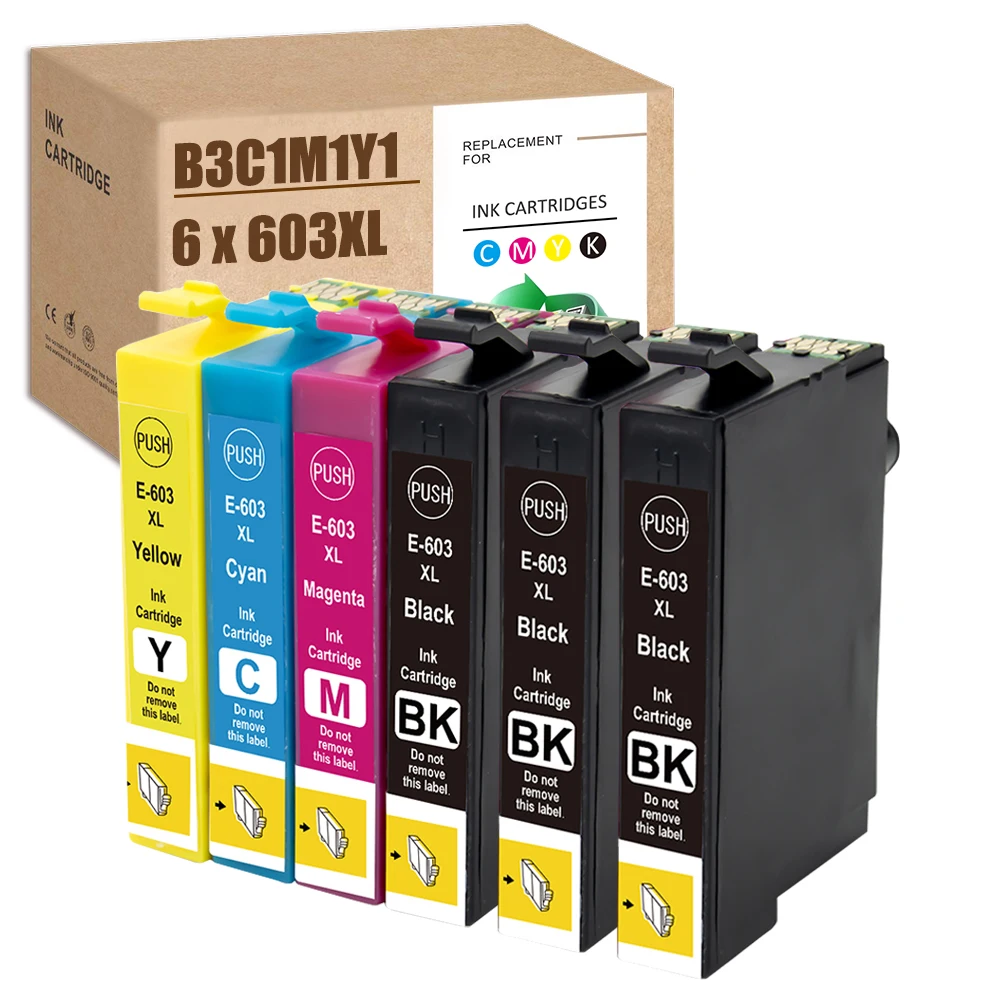 T603XL Remplacement for Epson 603 XL Ink Cartridge for XP-2100 XP-4100 XP-4105 XP-3100 XP-3105 Workforce WF-2850 WF-2810 WF 2830
T603XL Remplacement for Epson 603 XL Ink Cartridge for XP-2100 XP-4100 XP-4105 XP-3100 XP-3105 Workforce WF-2850 WF-2810 WF 2830