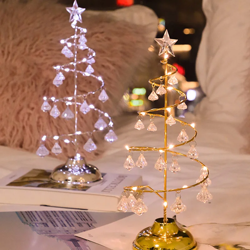 LED Holiday Crystal Christmas Tree Light Battery Operated Table Window Decoration Home Office 2019ing
LED Holiday Crystal Christmas Tree Light Battery Operated Table Window Decoration Home Office 2019ing