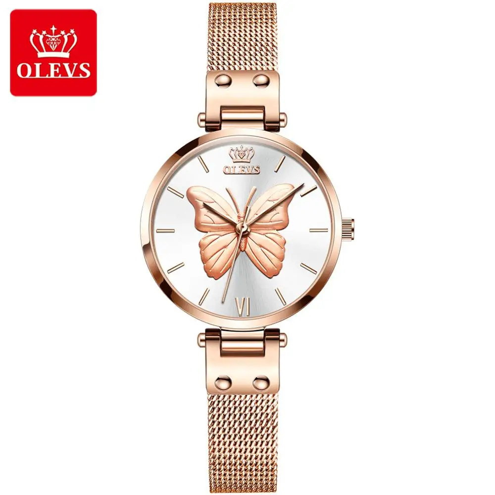 Famous brand OLEVS watch ladies waterproof quartz watch 2020 new three-dimensional relief small bee butterfly fine strap leather
Famous brand OLEVS watch ladies waterproof quartz watch 2020 new three-dimensional relief small bee butterfly fine strap leather