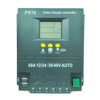 Solar PV Regulators 60A 12V 24V 36V 48V AUTO solar charger controller Solar PV Battery Charger with LCD Display Dual USB Output
Solar PV Regulators 60A 12V 24V 36V 48V AUTO solar charger controller Solar PV Battery Charger with LCD Display Dual USB Output