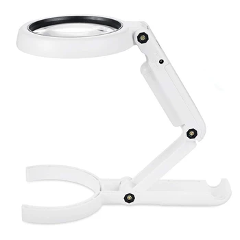 Hand Held Home Foldable Table Lamp Non Slip Authenticate Jewelry Super Bright Dual Use Simple 5/11X Magnifying Glass Stand 8 LED
Hand Held Home Foldable Table Lamp Non Slip Authenticate Jewelry Super Bright Dual Use Simple 5/11X Magnifying Glass Stand 8 LED