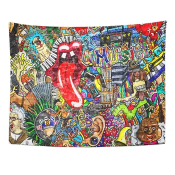 Artist Music Collage On Large Brick Wall Urban Ball Beauty Cassette Player Tapestries
Artist Music Collage On Large Brick Wall Urban Ball Beauty Cassette Player Tapestries