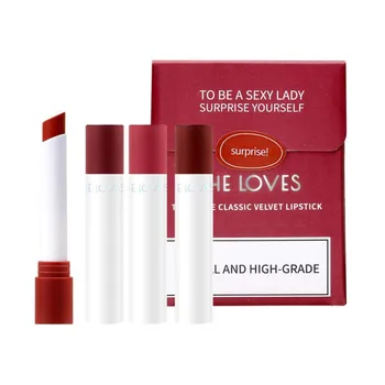 4 Colors Matte Cigarette Lipstick Set Long Lasting Waterproof Moisturizing Lip Balm Makeup Velvet Texture for Christmas Gift
4 Colors Matte Cigarette Lipstick Set Long Lasting Waterproof Moisturizing Lip Balm Makeup Velvet Texture for Christmas Gift