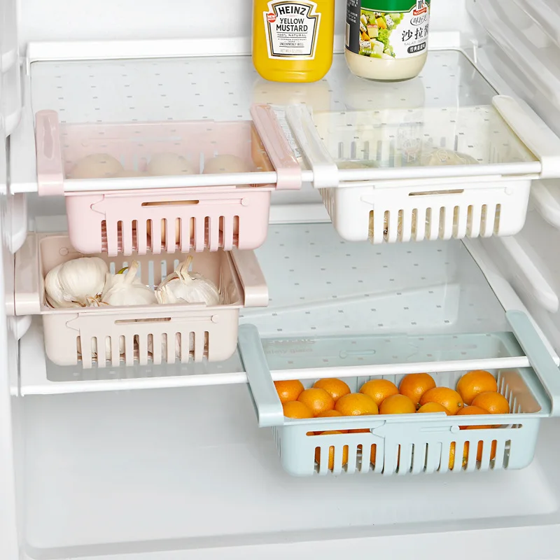 Adjustable Refrigerator Storage Rack Fridge Freezer Shelf Holder Pull-Out Drawer Organiser Space Saver Kitchen Organizer
Adjustable Refrigerator Storage Rack Fridge Freezer Shelf Holder Pull-Out Drawer Organiser Space Saver Kitchen Organizer