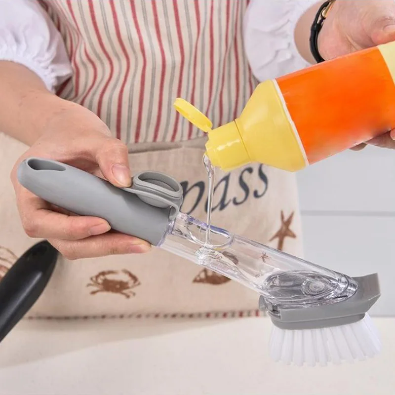 Non-stick Oil Kitchen Cleaning Brush Magic Scrubber Sponge Kitchen Clean Brushes Automatic Liquid Dispenser Home Wash Pot Brush
Non-stick Oil Kitchen Cleaning Brush Magic Scrubber Sponge Kitchen Clean Brushes Automatic Liquid Dispenser Home Wash Pot Brush