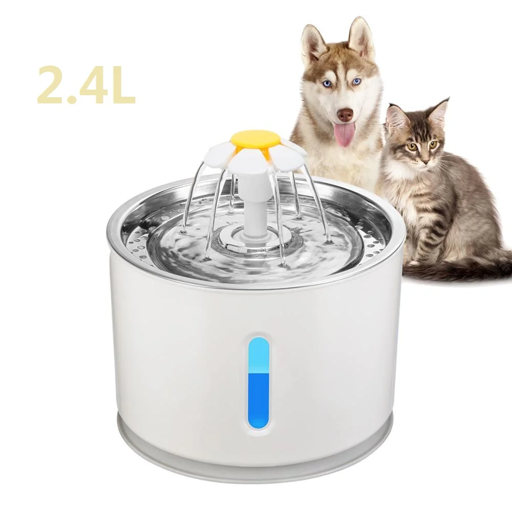 Pet Water Dispenser 2.4L Automatic Pet Cat Water Fountain LED USB Dog Drinking Fountain Drinker Pet Drinking with Filter 6
Pet Water Dispenser 2.4L Automatic Pet Cat Water Fountain LED USB Dog Drinking Fountain Drinker Pet Drinking with Filter 6